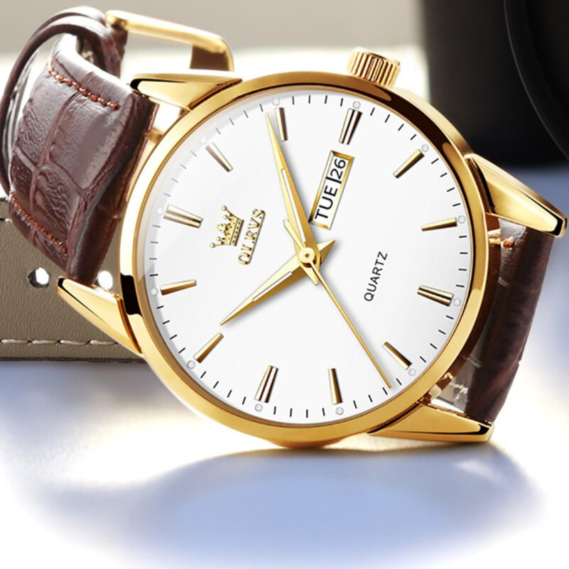 Orologio da uomo in pelle di lusso™ Olsen & Olsen