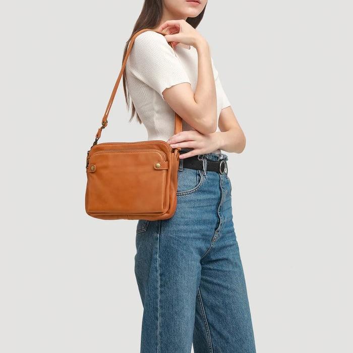 Nora. - Elegante borsa a tracolla a tre strati