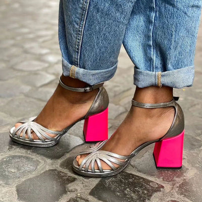 Marcella™ | Sandali con Tacco Brillante