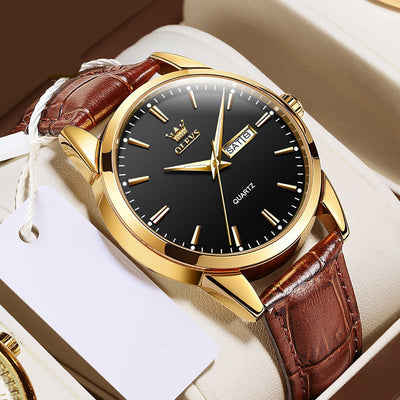 Orologio da uomo in pelle di lusso™ Olsen & Olsen