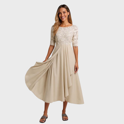 Elisa-Abito formale elegante con pizzo