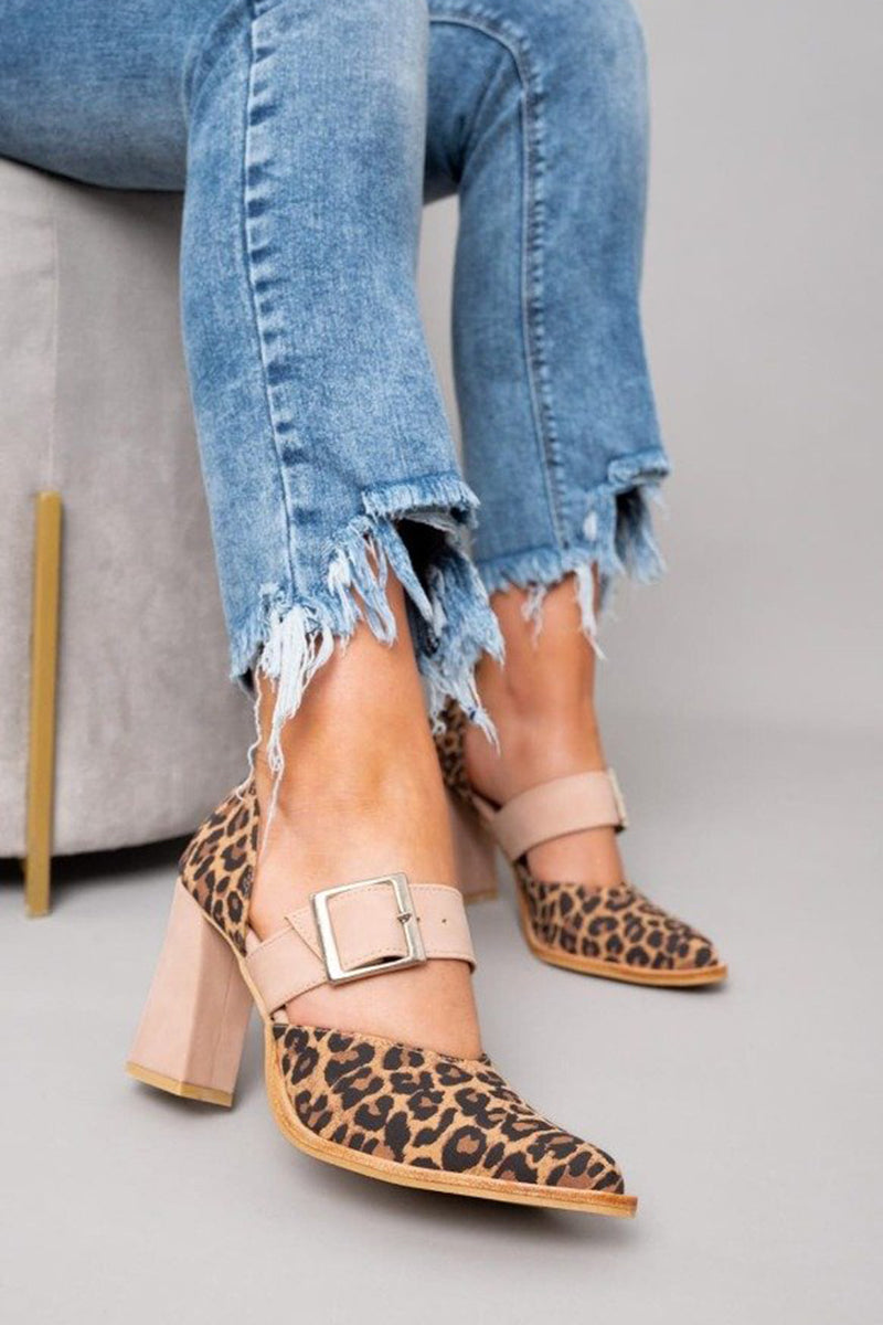 Vittoria™ | Sandali Leopardati in Camoscio