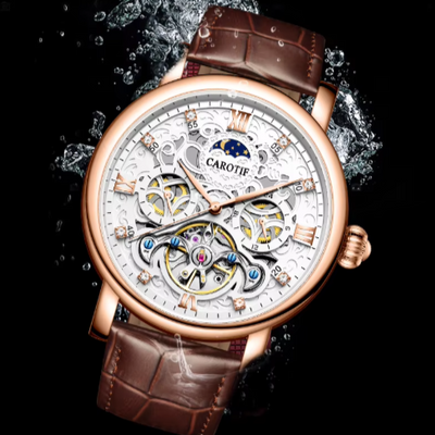 OROLOGIO MECCANICO AUTOMATICO IN PELLE DA UFFICIO™ - Olsen & Olsen