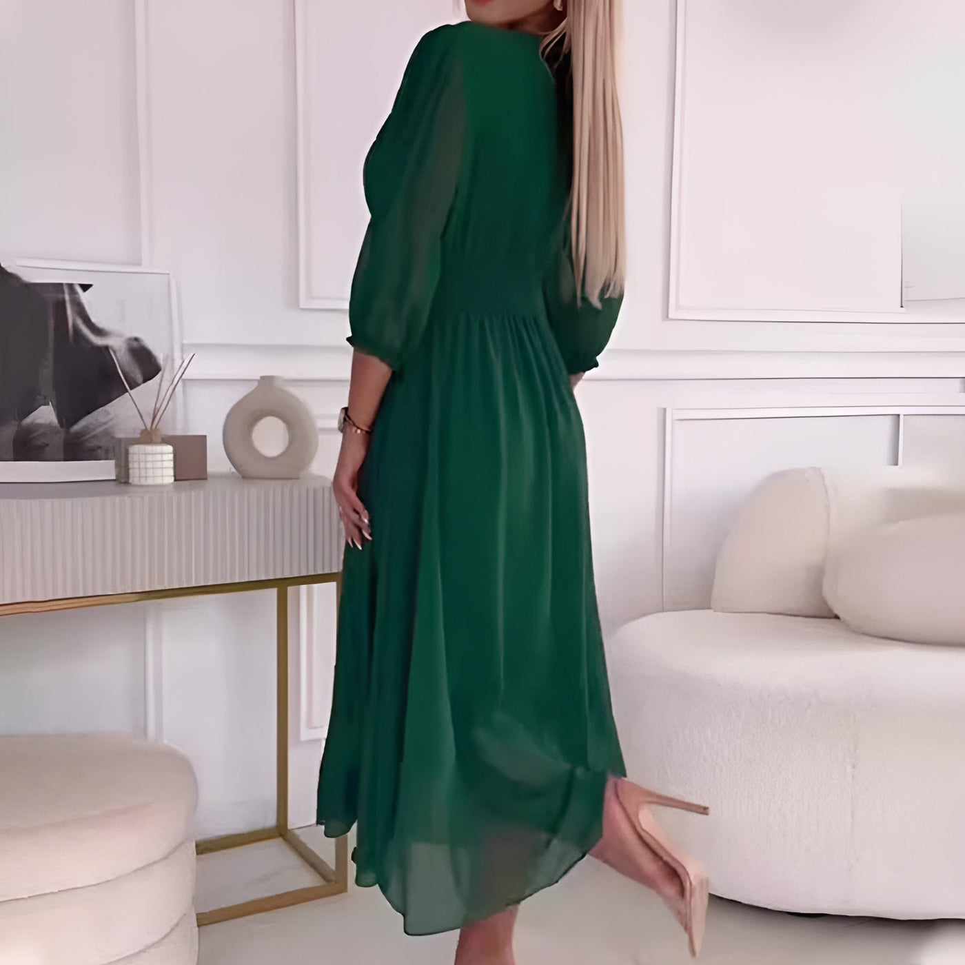 Chloe | Vestito in Chiffon di Seta Leggera