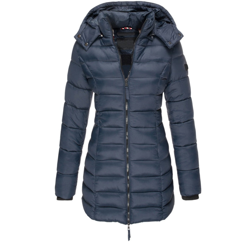 Elise | Cappotto lungo in piuma