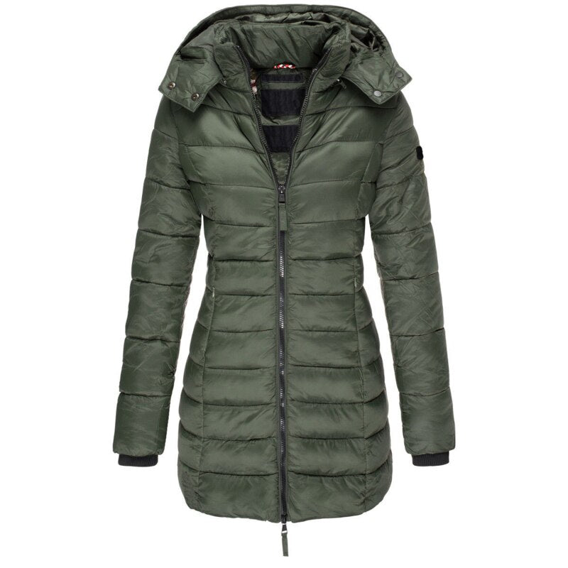 Elise | Cappotto lungo in piuma