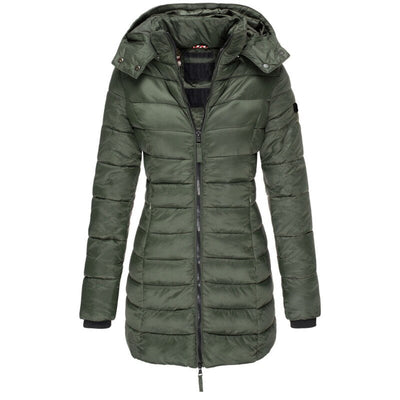 Elise | Cappotto lungo in piuma