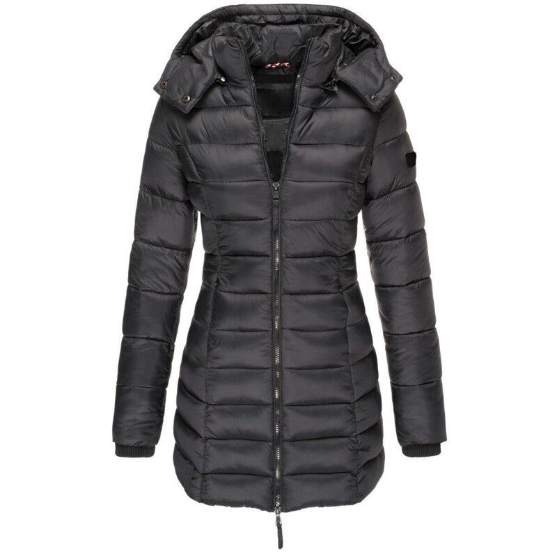 Elise | Cappotto lungo in piuma