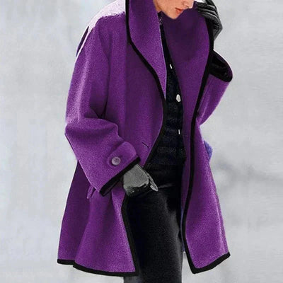 Elisa | Giacca in Pile Doppiopetto da Donna | Essenziale per l'Inverno