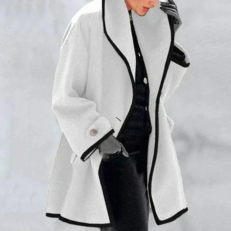 Elisa | Giacca in Pile Doppiopetto da Donna | Essenziale per l'Inverno