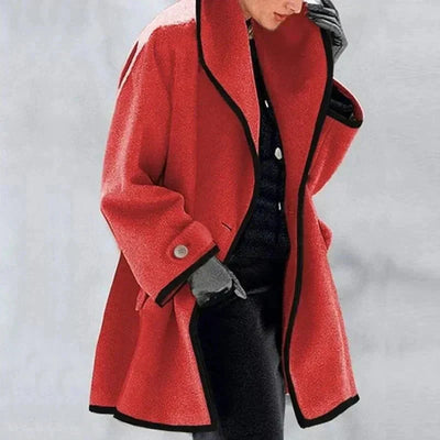Elisa | Giacca in Pile Doppiopetto da Donna | Essenziale per l'Inverno