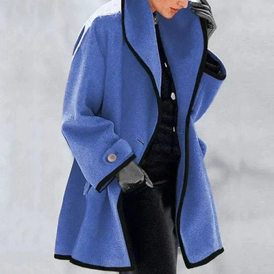 Elisa | Giacca in Pile Doppiopetto da Donna | Essenziale per l'Inverno