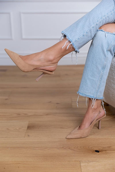 Claudia™ | Scarpe slingback nude eleganti
