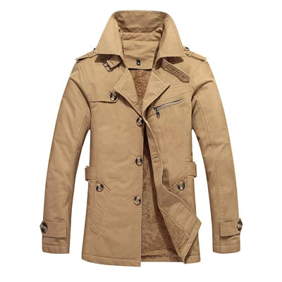 Cappotto Trench Elegante Imbottito