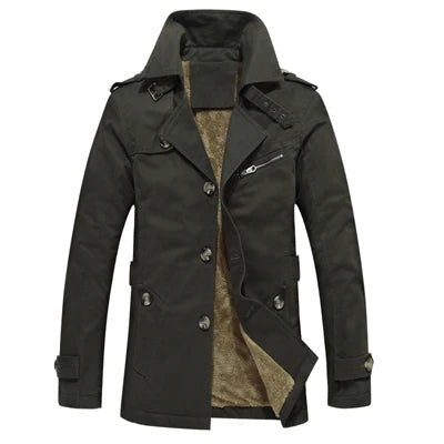 Cappotto Trench Elegante Imbottito
