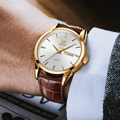 Orologio da uomo in pelle di lusso™ Olsen & Olsen